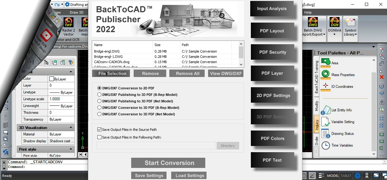 DWG/DXF to PDF